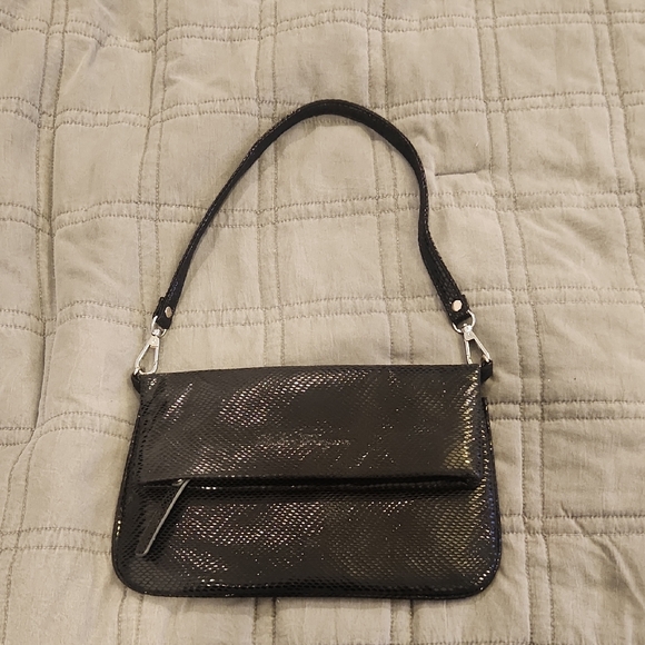 Salvatore Ferragamo Handbags - Salvatore Ferragamo Shimmering Black Shoulder Bag
